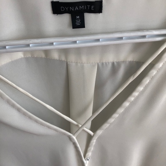 NWOT Chiffon Blouse/Work Top with Neck Detailing - Picture 3 of 4